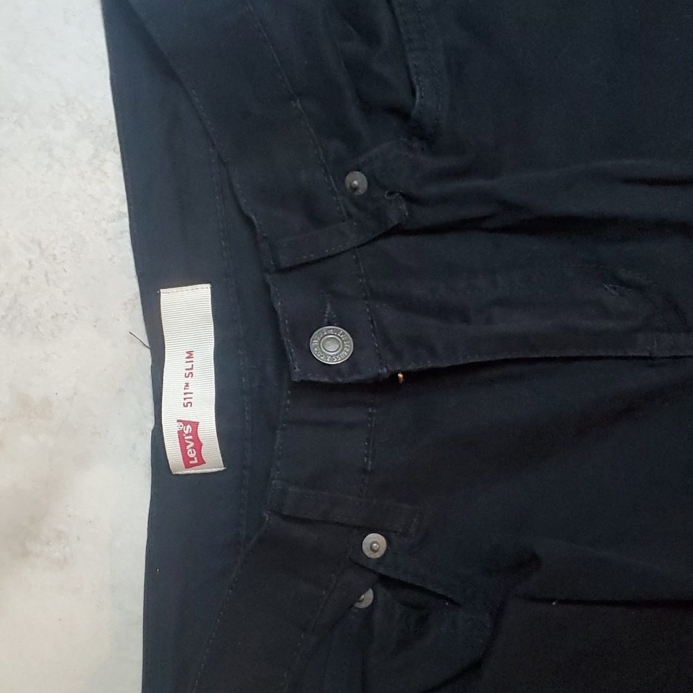 Levi black dress jeans. Size 14. - Picture 2 of 4
